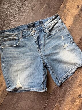 Lucky Brand Light Blue Distressed Denim Shorts